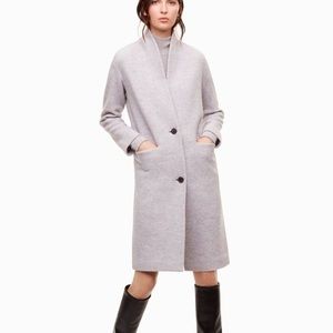 Grey Wool Aritzia Wilfred Jacket Dujardin